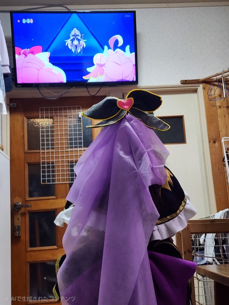 キュアアルカナ・シャドウ　一緒に変身　プリキュア衣装