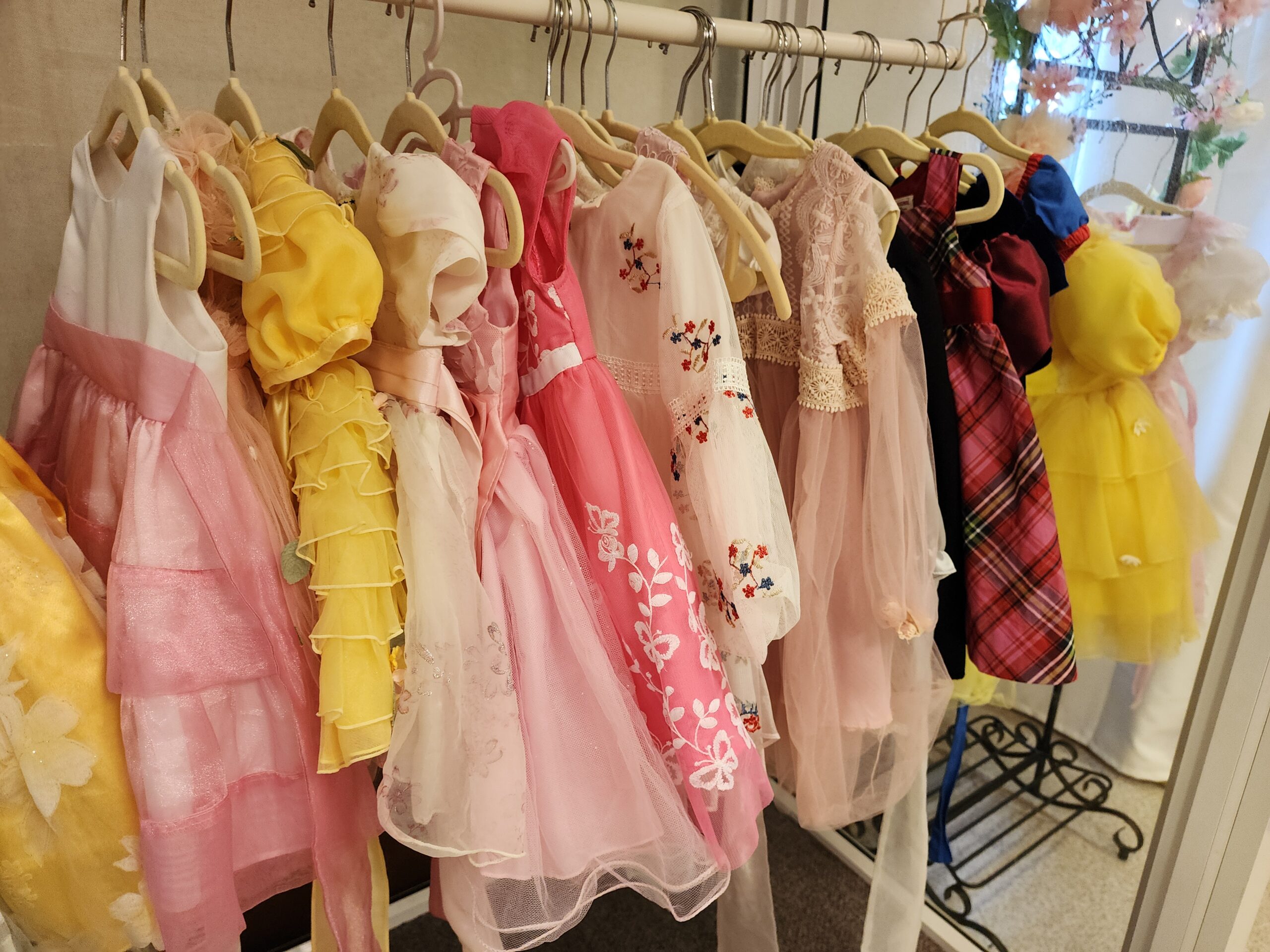 プリンセスドレスの数々!どれにする?と選ぶのも楽しい